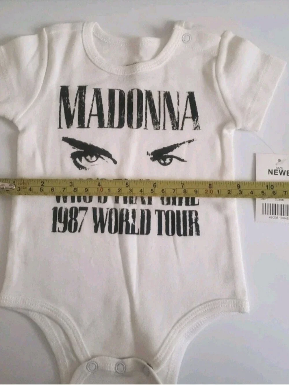 Madonna  - Who's That Girl 1987 Tour - Live Nation - Baby Bodysuit Newborn - NWT